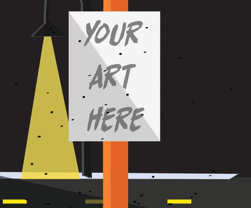 Gig Poster, Art Provided, Matte Finish, 100 Copies