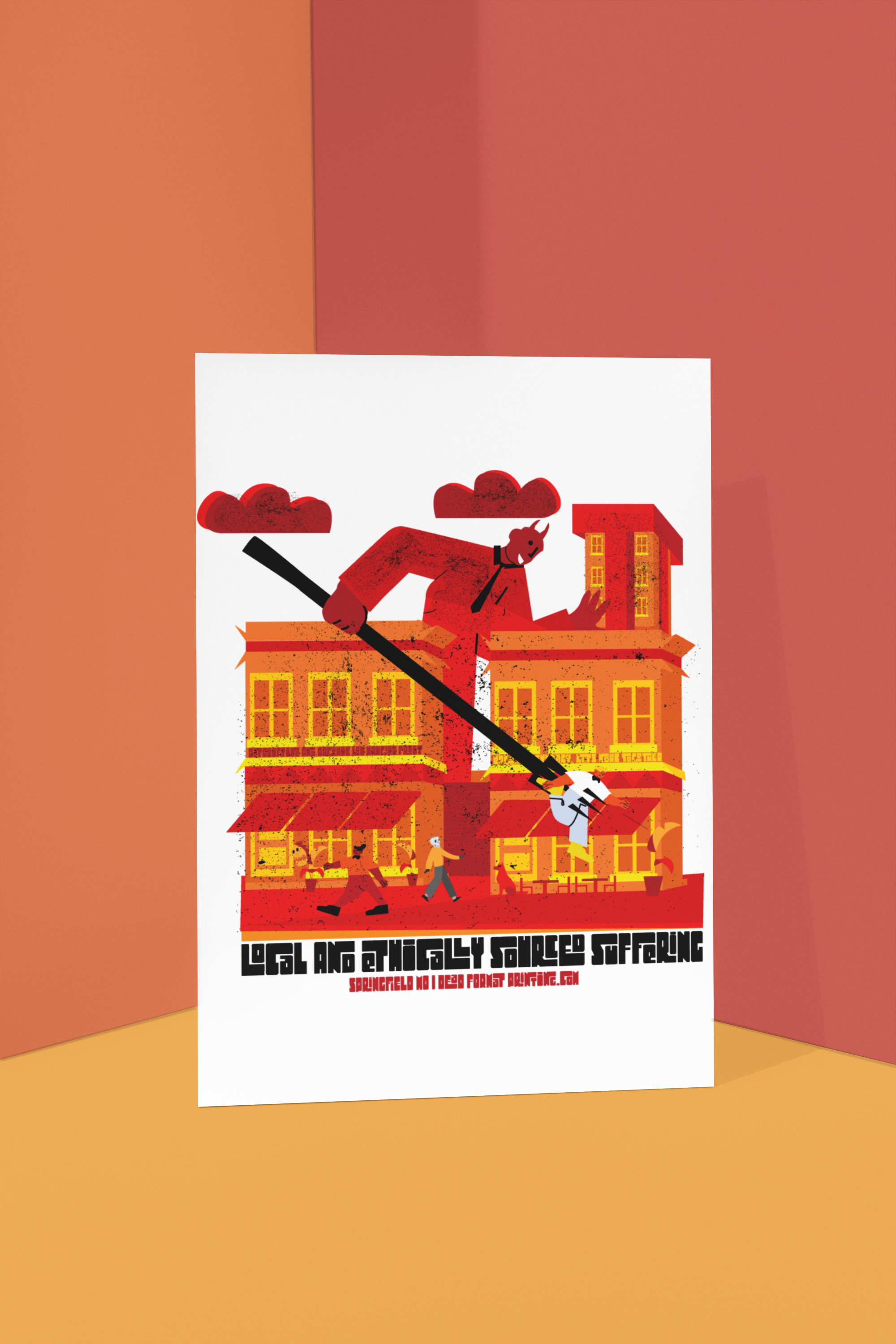 Ethically Sourced Suffering Art Card