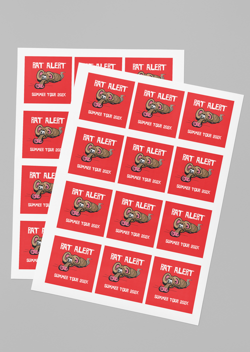 Art Provided 3x3 Glossy Stickers x100